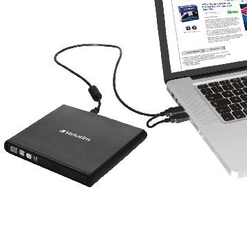 This Verbatim external CD/DVD rewriter is ideal for use with notebooks or ultrabooks, featuring a slim design to save space on your workstation. Power is supplied via the USB port - so there is no need for a bulky power adapter. The rewriter supports all common CD and DVD formats, including M-Disc and features a lightweight, compat design for use on the go.