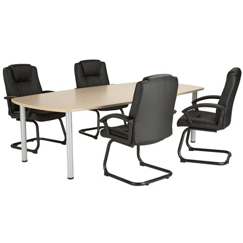 Jemini Boardroom Table 1800x1200x730mm Maple KF840184 - KF840184