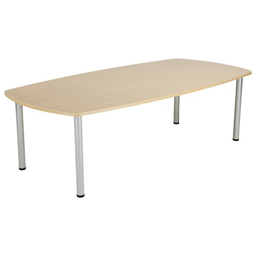 Bring elegance and sophistication to your business meetings with this Jemini Boardroom Table. This boardroom table comes in a high-quality maple finish and is ideal for separate meeting rooms or in an open plan office environment. It creates a large surface area measuring W1800xD1200mm, facilitating discussion by creating a comfortable, unified setting for your meetings.