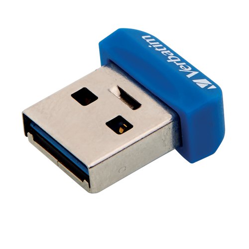 Small but fast, the Verbatim Store 'n' Stay Nano USB 3.0 Flash Drive offers SuperSpeed data transfers. Together with its tiny size, it is ideal for permanent use as expanded storage without the need to remove it when closing the laptop or preventing access in a car multimedia hub. Simple to remove and transport, with a low profile, the flash drive only weighs 3 grams.