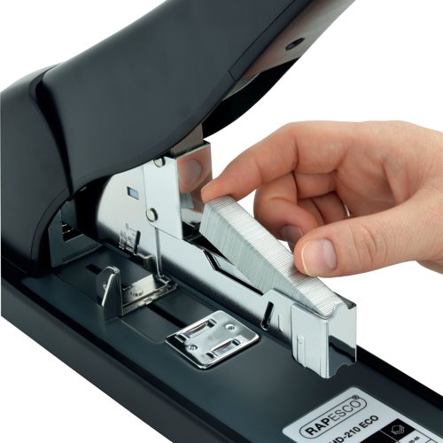 Rapesco ECO HD-210 Heavy Duty Stapler Black 1551 HT01678 Buy online at Office 5Star or contact us Tel 01594 810081 for assistance