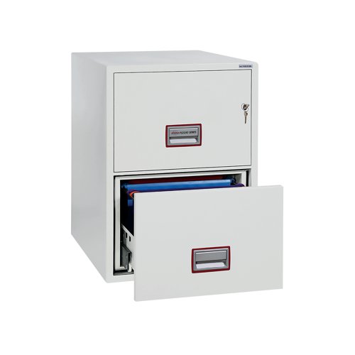 Phoenix 2 Drawer 90 Minute Fire Rated Filing Cabinet FS2252K | PN10015 | Phoenix