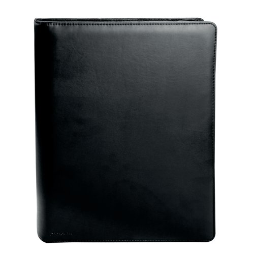 Monolith Leather Look Zipped Ring Binder with A4 Pad A4 Black 2827 HM28270 Buy online at Office 5Star or contact us Tel 01594 810081 for assistance