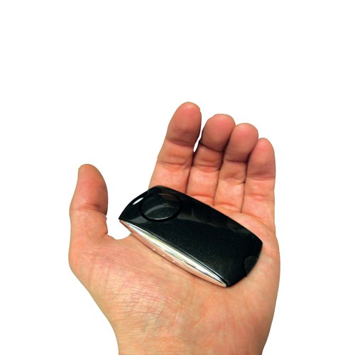 Securikey Personal Alarm Black /Silver (Activate by pushing the sides 120dB siren) PAECABlack - SEC16070