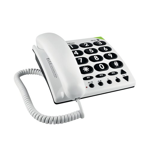 Doro Big Button Telephone White 311C DRO02685 Buy online at Office 5Star or contact us Tel 01594 810081 for assistance