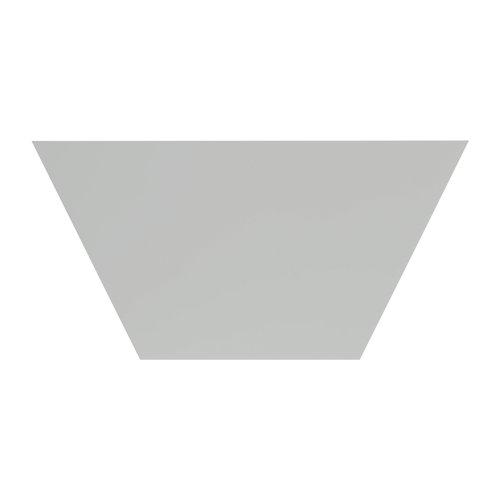 Jemini Trapezoidal Multipurpose Table 1600x800x730mm White KF79036