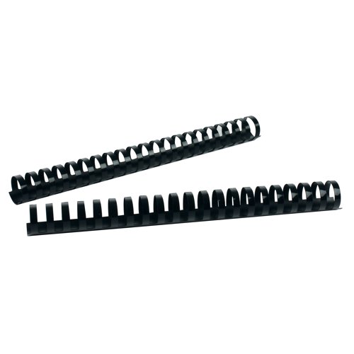 Fellowes A4 Binding Combs 25mm Black (Pack of 50) 53485 BB53485 Buy online at Office 5Star or contact us Tel 01594 810081 for assistance