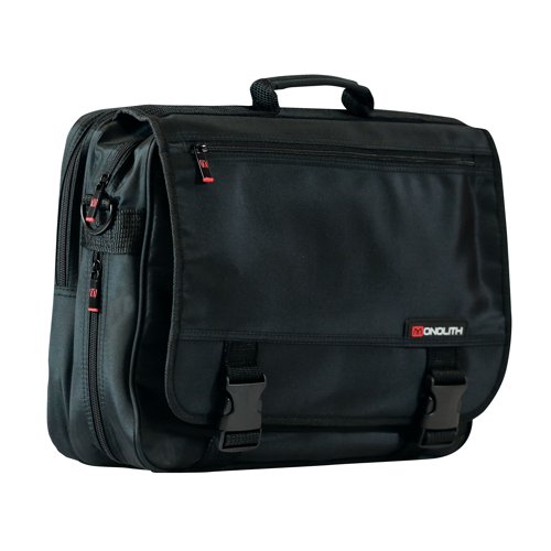Monolith Microfibre Soft Sided Briefcase Black 3192 - Monolith - HM31920 - McArdle Computer and Office Supplies
