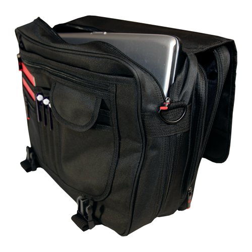 Monolith Microfibre Soft Sided Briefcase Black 3192 - Monolith - HM31920 - McArdle Computer and Office Supplies