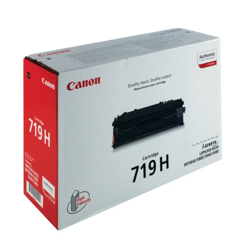 Canon 719H Toner Cartridge High Yield Black 3480B002