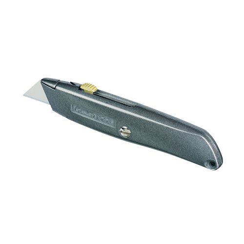 When you want precision, this Stanley retractable knife features a sharp and consistent blade for clear and controlled use. The retractable blade provides increasing safety in use.