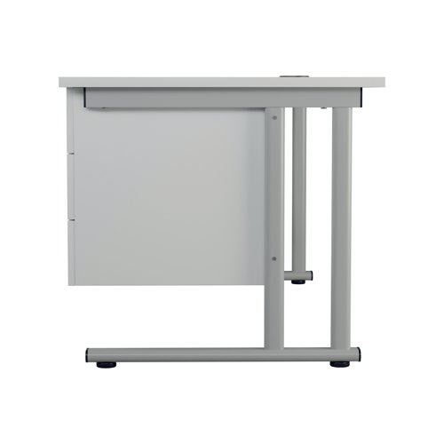 Offering a convenient and flexible place to store documents, papers and stationery, this fixed pedestal in White fits Jemini standard desking. The pedestal features 3 box drawers and measures W400xD600xH510mm.