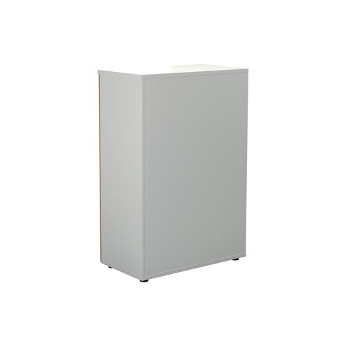 Jemini Wooden Cupboard 800x450x1200mm White/Nova Oak KF810322 - KF810322