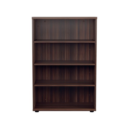 Jemini Wooden Bookcase 800x450x1200mm Dark Walnut KF810339 - VOW - KF810339 - McArdle Computer and Office Supplies