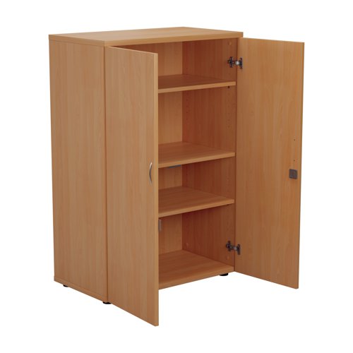 This Jemini Cupboard provides a convenient storage solution for organised office filing. Complete with four shelves, this cupboard is suitable for filing and storing lever arch and box files. The cupboard measures 800x450x1600mm and comes in a beech finish to complement the Jemini furniture range.