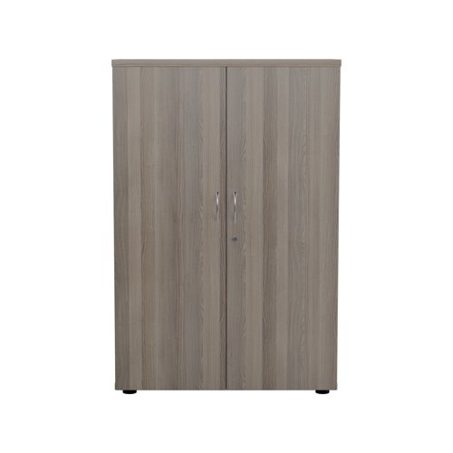 This Jemini Cupboard provides a convenient storage solution for organised office filing. Complete with four shelves, this cupboard is suitable for filing and storing lever arch and box files. The cupboard measures 800x450x1600mm and comes in a grey oak finish to complement the Jemini furniture range.