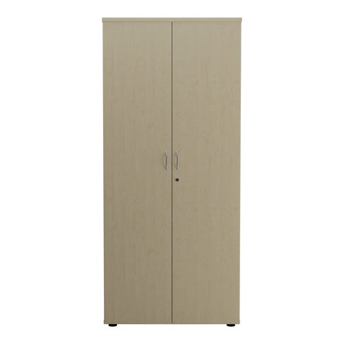This Jemini Cupboard provides a convenient storage solution for organised office filing. Complete with four shelves, this cupboard is suitable for filing and storing lever arch and box files. The cupboard measures W800 x D450 x H1800mm and comes in a maple finish to complement the Jemini furniture range.