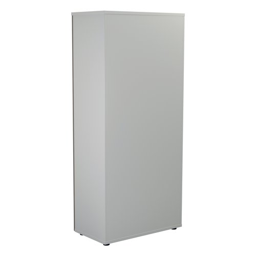 This Jemini Switch Cupboard provides a convenient storage solution for organised office filing. Complete with four shelves, this cupboard is suitable for filing and storing lever arch and box files. The cupboard measures W800 x D450 x H1800mm and comes in a white finish with grey oak doors to complement the Jemini furniture range.