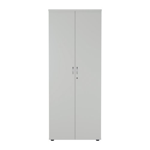 Jemini Wooden Cupboard 800x450x2000mm White KF811091 Cupboards KF811091