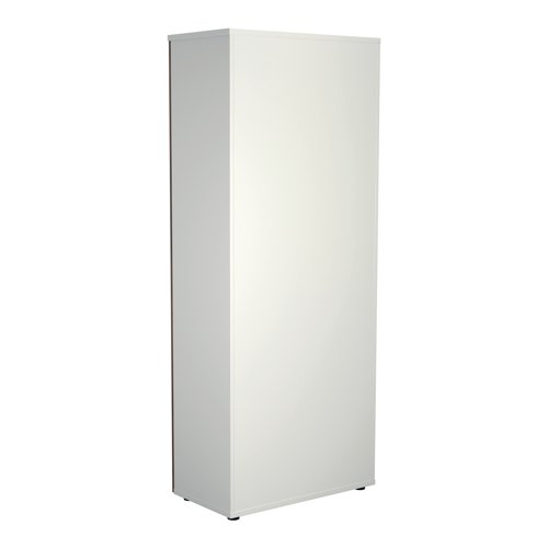 Jemini Wooden Cupboard 800x450x2000mm White/Dark Walnut KF811114 Cupboards KF811114