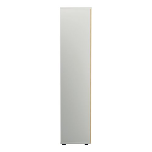 Jemini Wooden Cupboard 800x450x2000mm White/Maple KF811138 Cupboards KF811138