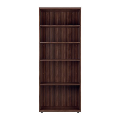 Jemini Wooden Bookcase 800x450x2000mm Dark Walnut KF811152 KF811152