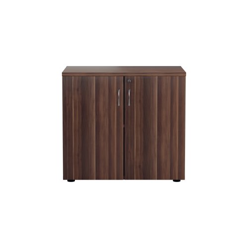 This Jemini Cupboard provides a convenient storage solution for organised office filing. Complete with one shelf, this cupboard is suitable for filing and storing lever arch and box files. The cupboard measures W800 x D450 x H700mm and comes in a dark walnut finish to complement the Jemini furniture range.