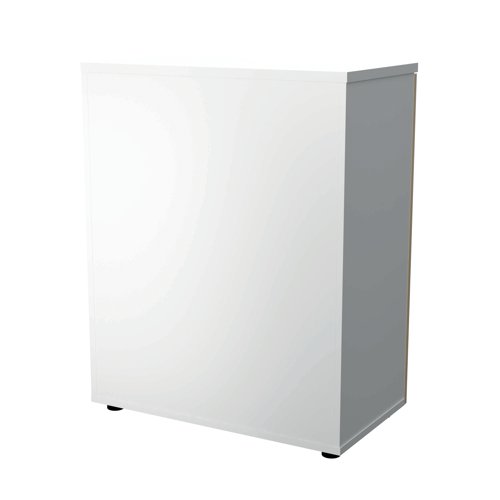 Jemini Wooden Cupboard 800x450x730mm White/Maple KF811305 Cupboards KF811305