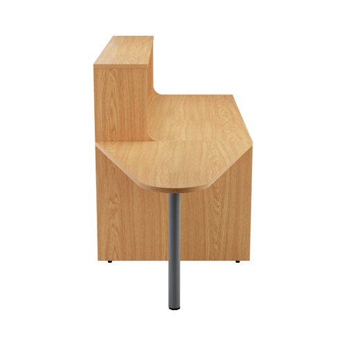 Jemini Reception Unit with Extension 1400x800x740mm Nova Oak KF816295 - VOW - KF816295 - McArdle Computer and Office Supplies