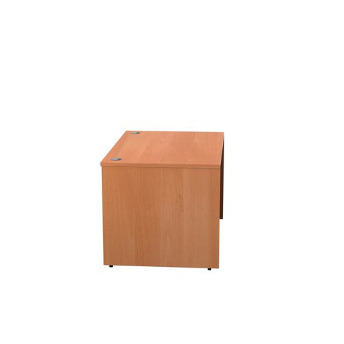 KF816425 | This Jemini Reception Modular Straight Desk Unit can be used in conjunction with other modules to create a reception unit that suits you. This straight base unit features a built-in modesty board as standard, as well as a sturdy 25mm thick desktop. This 1200mm wide unit is finished in Beech.