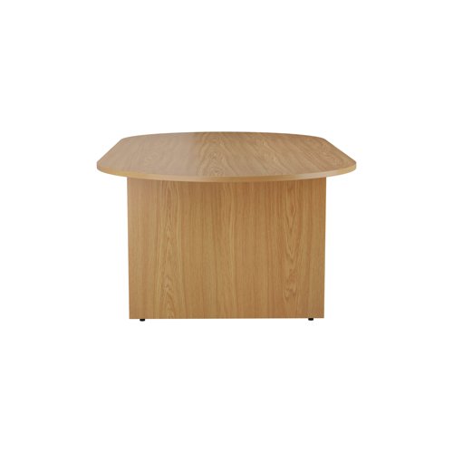 Jemini D-End Meeting Table 2400x1200x730mm Nova Oak KF816715 - VOW - KF816715 - McArdle Computer and Office Supplies