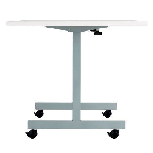 Jemini Rectangular Tilting Table 1200x700x720mm White/Silver KF816760 - KF816760