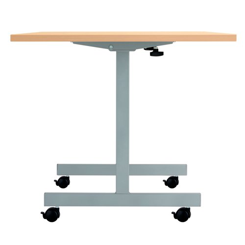 Jemini Rectangular Tilting Table 1200x800x720mm Beech/Silver KF816776 - KF816776