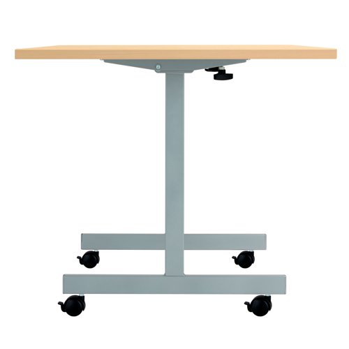 Jemini Rectangular Tilting Table 1600x700x720mm Nova Oak/Silver KF816852 - KF816852