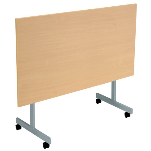 Jemini Rectangular Tilting Table 1600x800x720mm Nova Oak/Silver KF816906 - KF816906