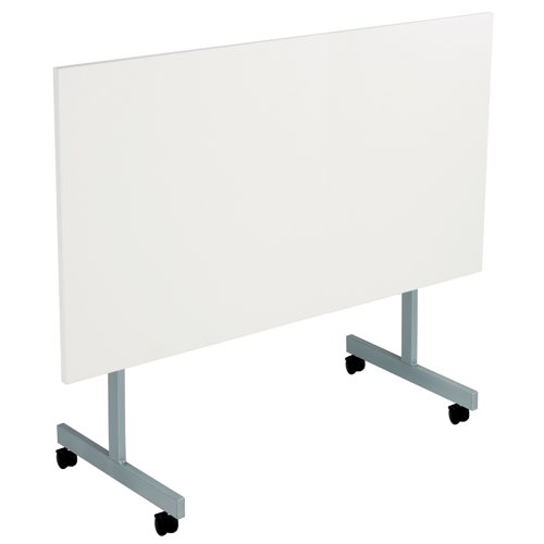 KF816913 Jemini Rectangular Tilting Table 1600x800x720mm White/Silver KF816913