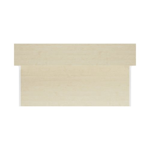 Jemini Reception Unit 1400x800x740mm Maple/White KF818381 - VOW - KF818381 - McArdle Computer and Office Supplies