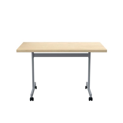 Jemini Rectangular Tilting Table 1200x700x720mm Maple/Silver KF818480 - KF818480