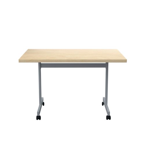 Jemini Rectangular Tilting Table 1200x800x720mm Maple/Silver KF818497 - KF818497