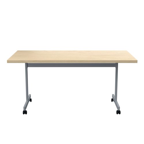 Jemini Rectangular Tilting Table 1600x800x720mm Maple/Silver KF818511 - KF818511