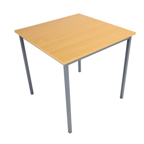 Set up your office space in a configuration to suit you with this Serrion Square Table. The Table features an 18mm thick table top, Silver frame and height adjustable feet up to 10mm. This Table measures W750 x D750 x H730mm and comes finished in Ferrera Oak.