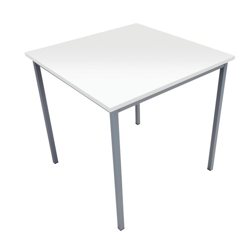 Set up your office space in a configuration to suit you with this Serrion Square Table. The Table features an 18mm thick table top, Silver frame and height adjustable feet up to 10mm. This Table measures W750 x D750 x H730mm and comes finished in White.