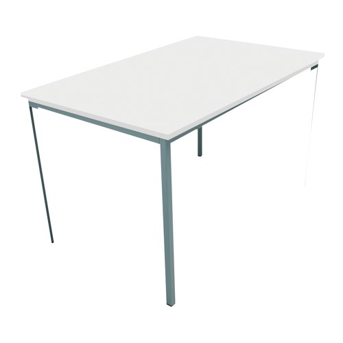 Set up your office space in a configuration to suit you with this Serrion Rectangular Table. The Table features an 18mm thick table top, Silver frame and height adjustable feet up to 10mm. This Table is 1500mm wide and 730mm high, and comes finished in White.