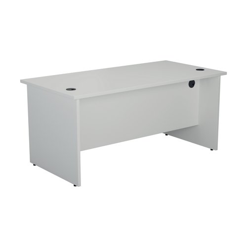Jemini Rectangular Panel End Desk 1200x800x730mm White KF804376