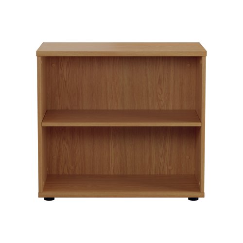 This Jemini Bookcase provides a convenient storage solution for organised office filing. Complete with one shelf, this bookcase is suitable for filing and storing lever arch and box files. The bookcase measures W800 x D450 x H700mm and comes in a nova oak finish to complement the Jemini furniture range.