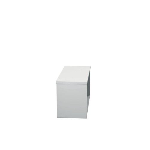 Jemini Reception Modular Straight Riser Unit 800x315x400mm White KF71551