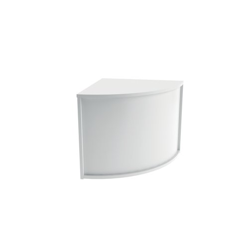 Jemini Reception Modular Corner Desk Unit 800x800x740mm White KF71552 - KF71552