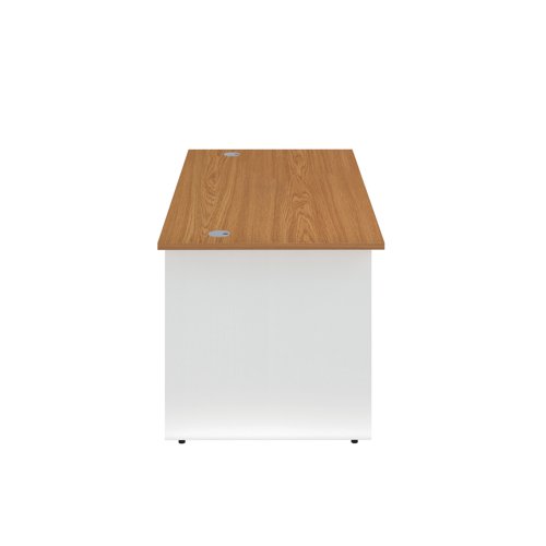 Jemini Rectangular Panel End Desk 1200x800x730mm Nova Oak KF804666