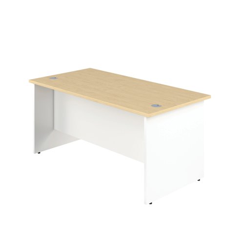 Jemini Rectangular Panel End Desk 1200x800x730mm Maple KF804680
