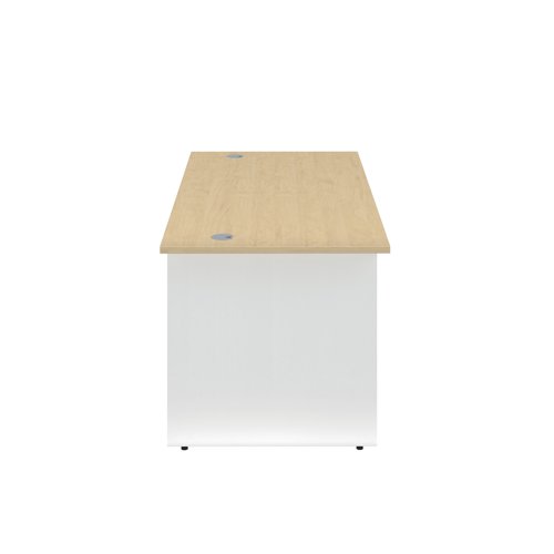 Jemini Rectangular Panel End Desk 1400x800x730mm Maple KF804741